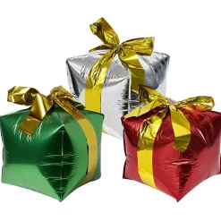 Cadeau gonflable x3 - 33x33x33cm