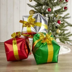 Cadeau gonflable x3 - 33x33x33cm