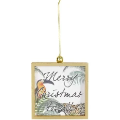 Cadre photo tropical à suspendre décoration de Noël