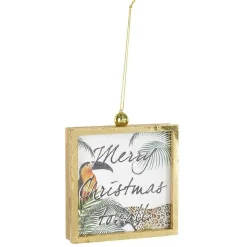 Cadre photo tropical à suspendre décoration de Noël