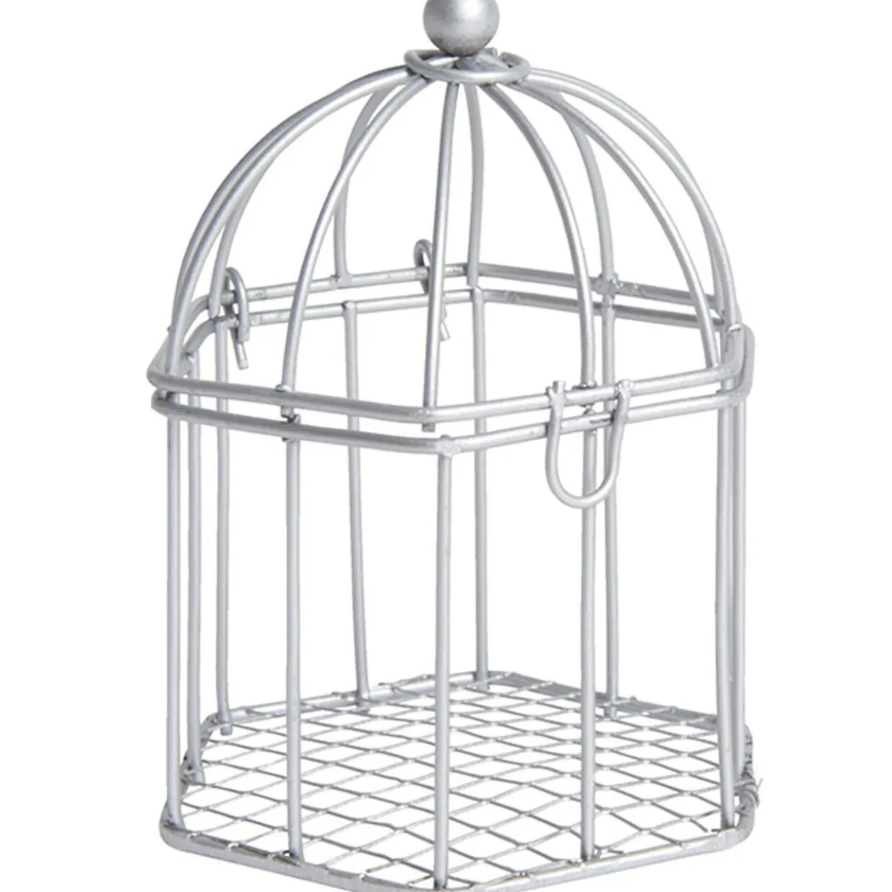 Cage à dragées argentée x2
