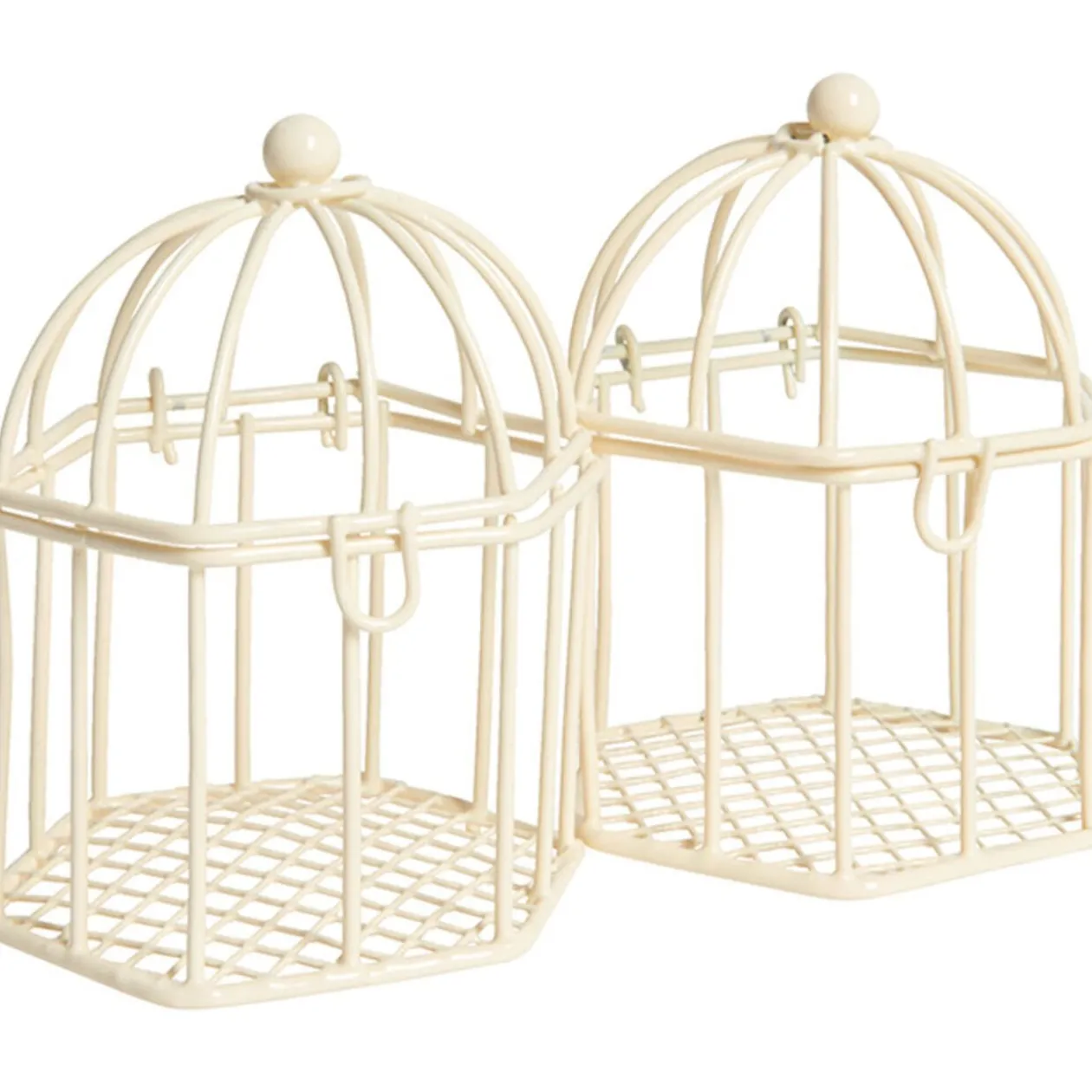 Cage à dragées ivoire x2