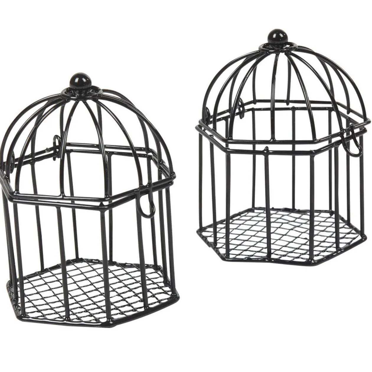 Cage à dragées noire x2