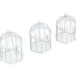 Cage à oiseau pour dragées x3