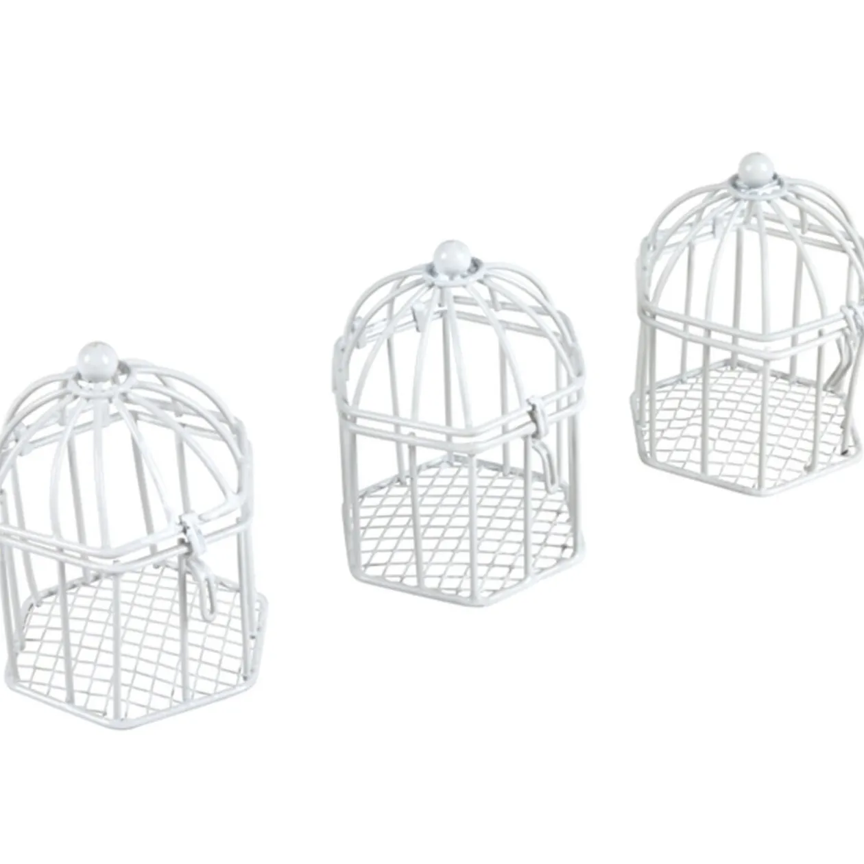 Cage à oiseau pour dragées x3