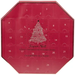 Calendrier de l'Avent avec 24 bougies parfumées Baies d’hiver