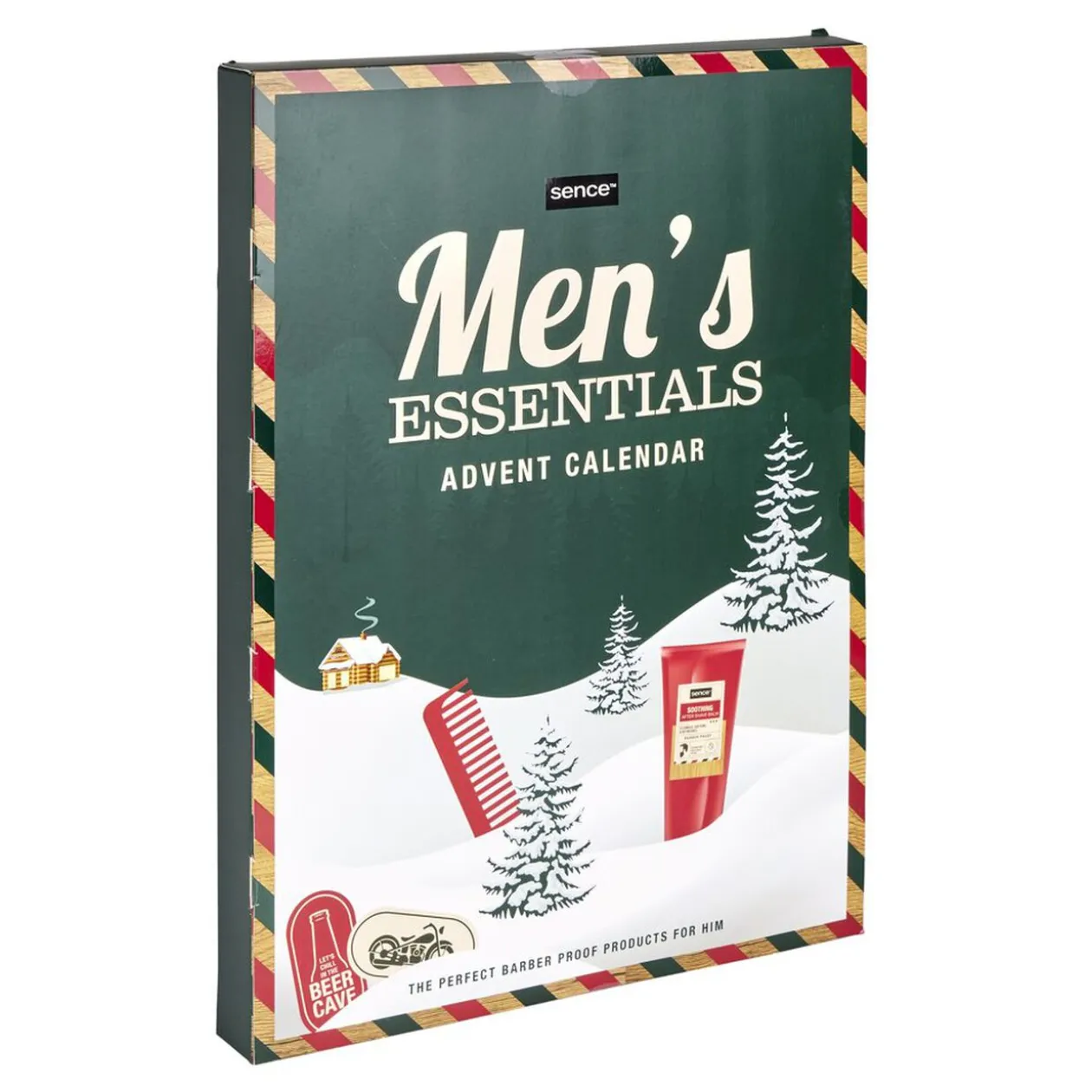 Calendrier de l'Avent homme barbier Sence 24 cases