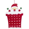 Calendrier de l'avent Père Noël feutre rouge 25 cases