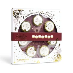 Calendrier du nouvel an thème bougies 7 cases