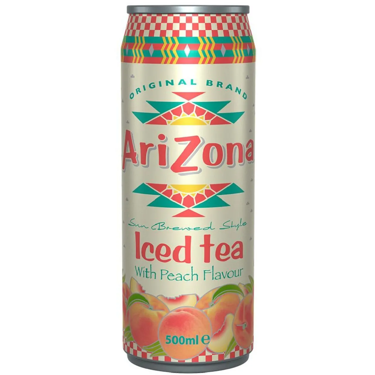Canette boisson Arizona thé vert pêche miel 50cl