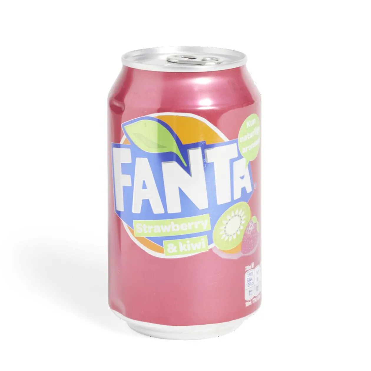 Canette Fanta boisson pétillante fraise kiwi 33cl