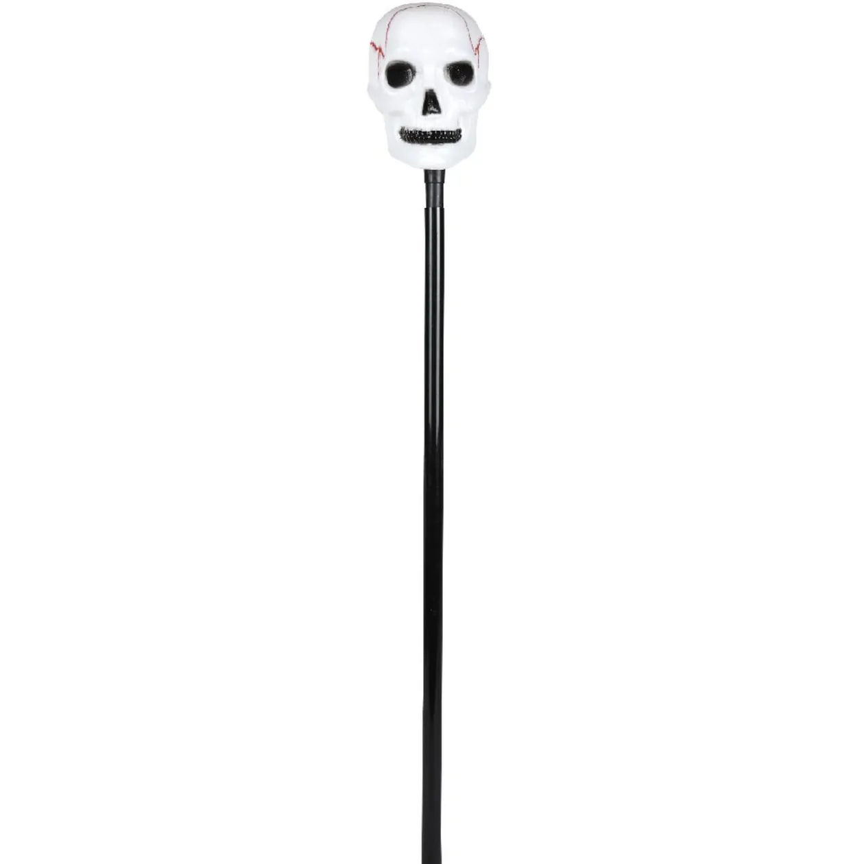 Canne tête de mort lumineuse accessoire déguisement Halloween