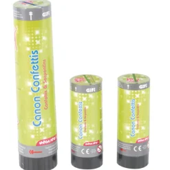 Canons à confettis et serpentins x3
