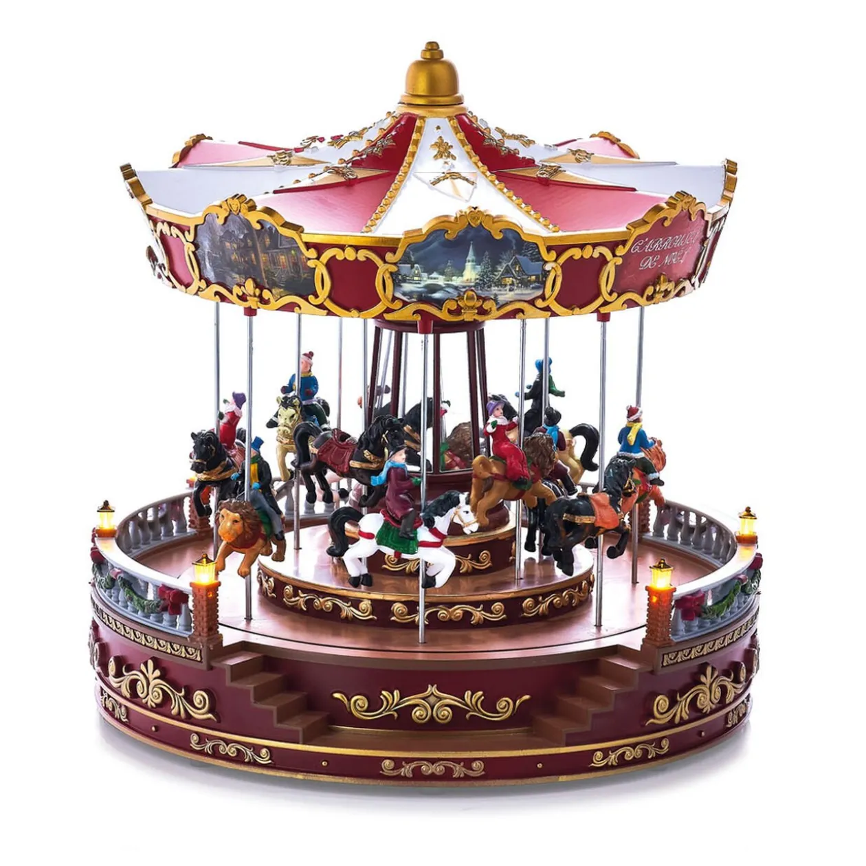 Carrousel animé lumineux musical 20 LED