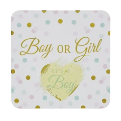 Carte à gratter révélation fille ou garçon x6 - 2 modèles