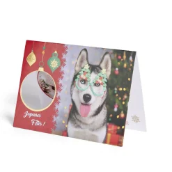 Carte de voeux Noël 12x17cm