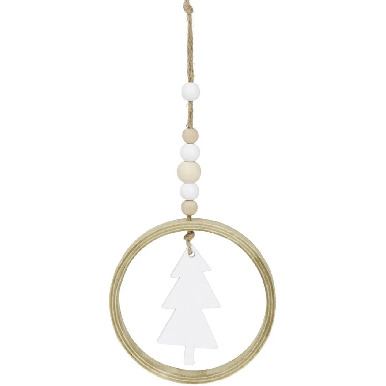 Cercle en bois fantaisie à suspendre Ø8cm - 3 modèles