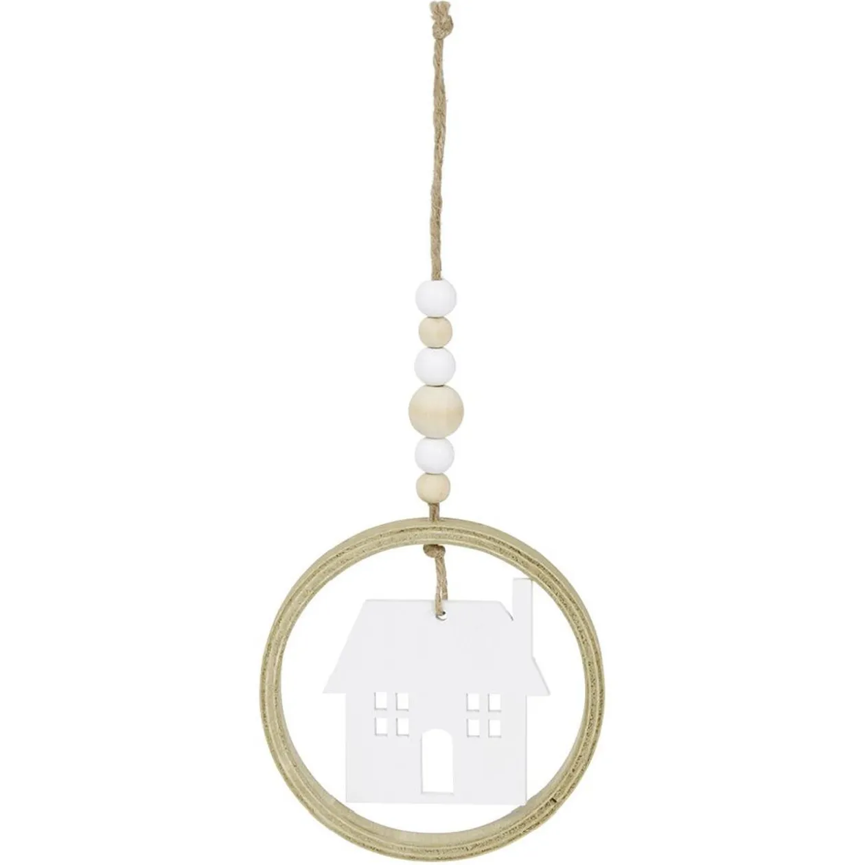 Cercle en bois fantaisie à suspendre Ø8cm - 3 modèles