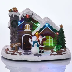 Chalet lumineux enclos des rennes 7 LED