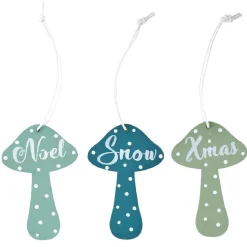 Champignon de Noël à suspendre x9
