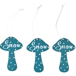 Champignon de Noël à suspendre x9