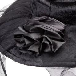 Chapeau araignée en polyester avec voile