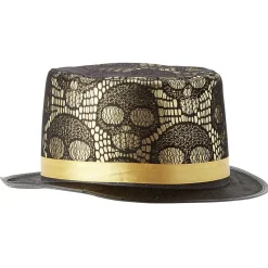 Chapeau brillant tête de mort