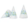 Chapeau de fête Joyeux anniversaire et feux d'artifice en carton x 8