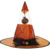 Chapeau de sorcière design citrouille enfant