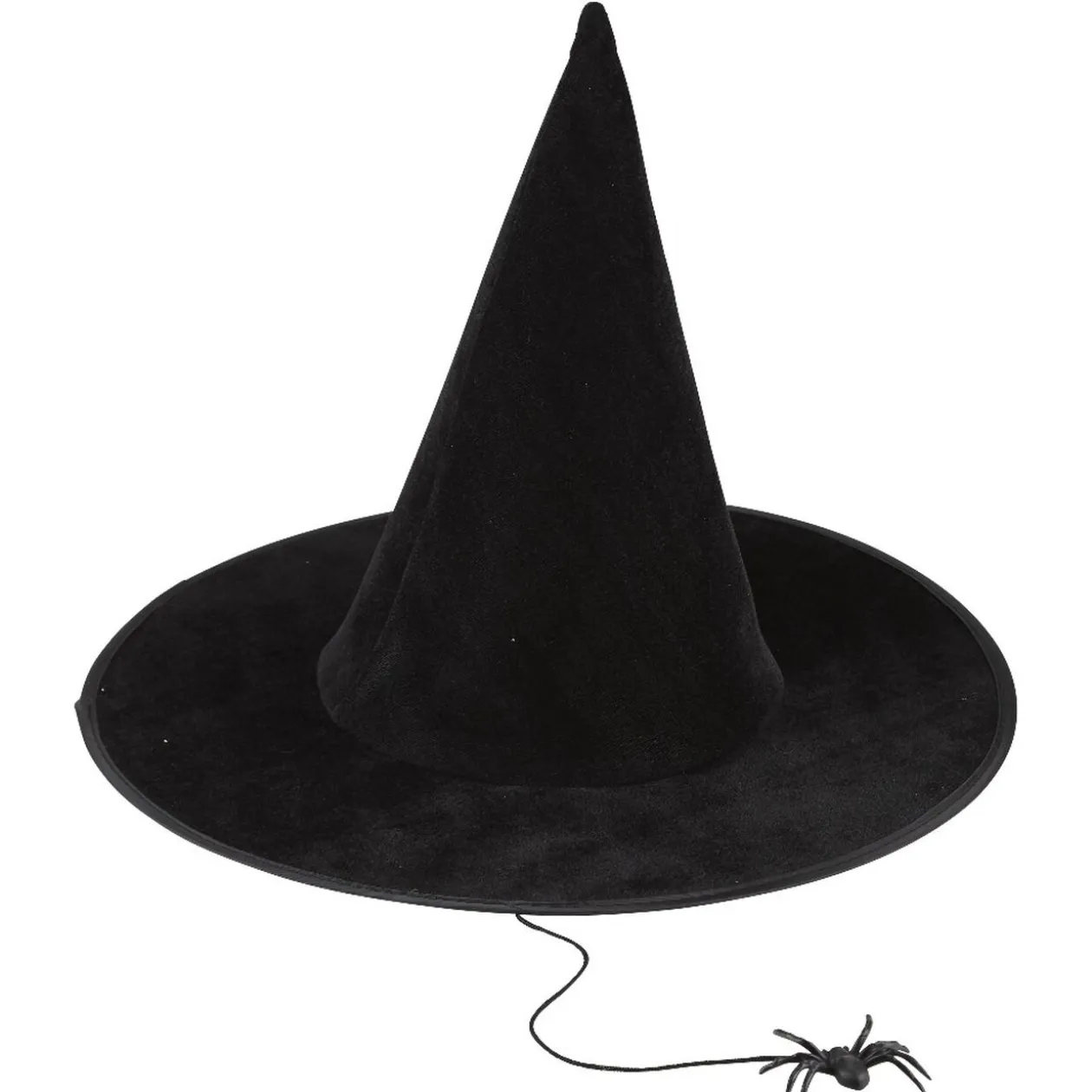 Chapeau de sorcière et araignée suspendue Halloween