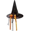 Chapeau de sorcière Halloween avec noeud Ø38xH34cm