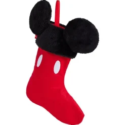 Chaussette de Noël Disney Mickey rouge et noir 24xH41cm