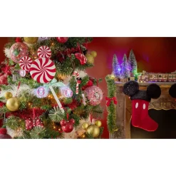 Chaussette de Noël Disney Mickey rouge et noir 24xH41cm