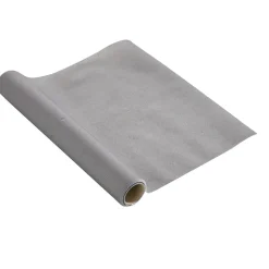 Chemin de table gris foncé effet tissu papier voie sèche 4,8 m