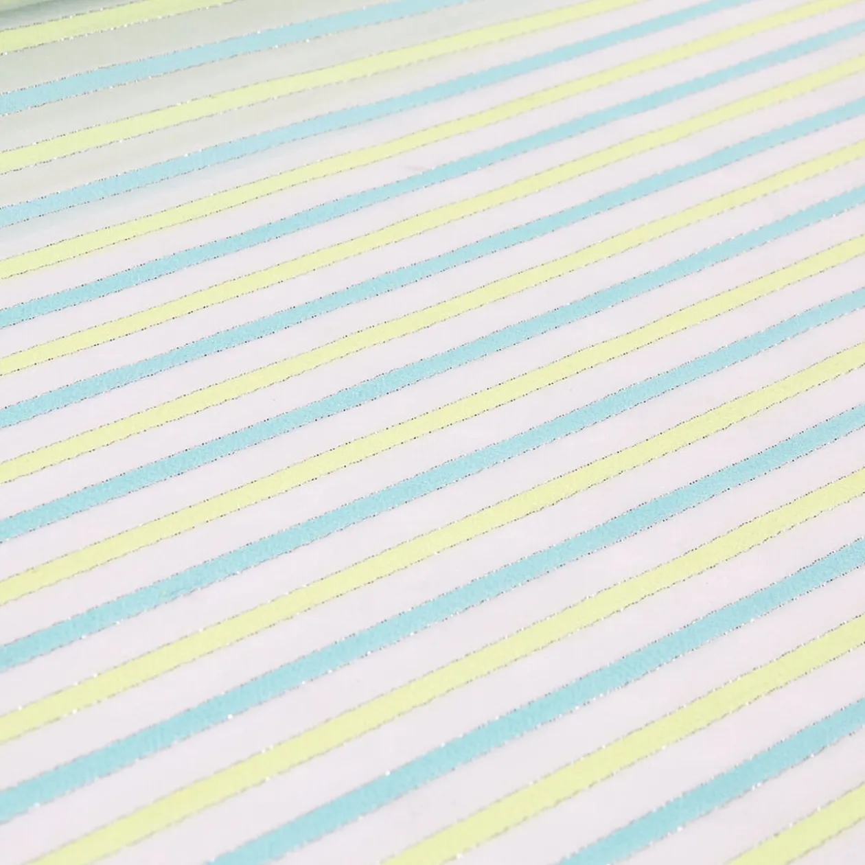 Chemin de table organza bayadère multicolore