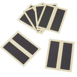 Chevalet porte-nom ardoise bord doré pailleté x6