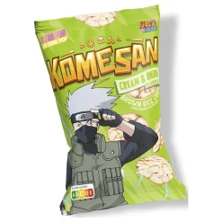 Chips de riz brun Komesan goût crème et oignon Kakashi Naruto 60g