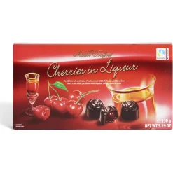 Chocolats noir fourrés de liqueur et cerises 150Gr