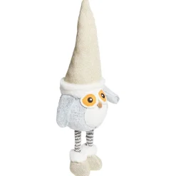 Chouette de Noël à poser H57cm