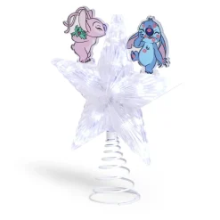 Cimier lumineux Disney Stitch étoile de sapin H24cm
