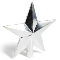 Cimier étoile argenté 20x20cm
