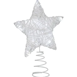 Cimier tête de sapin Noël lumineuse 10 led blanc