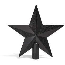 Cimier tête de sapin Noël étoile pailletée