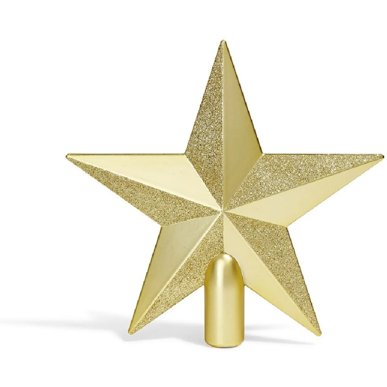 Cimier tête de sapin Noël étoile pailletée