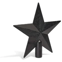 Cimier tête de sapin Noël étoile pailletée