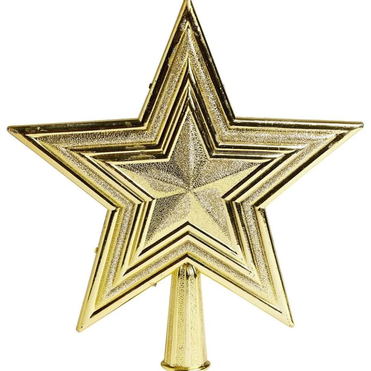 Cimier tête de sapin Noël étoile dorée