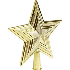 Cimier tête de sapin Noël étoile dorée