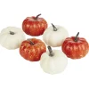 Citrouille décorative plastique Halloween x6