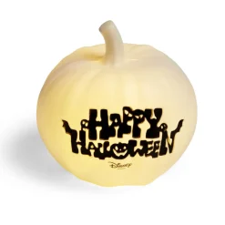 Citrouille Halloween LED Disney Mr Jack Skellington blanc et noir H22cm