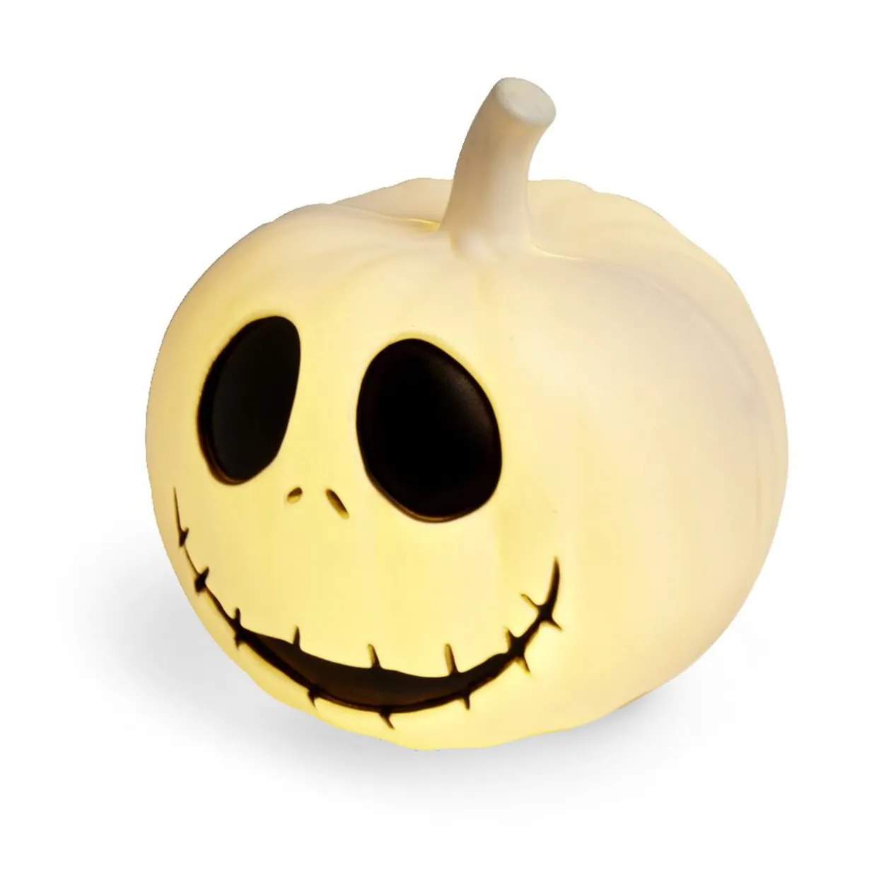 Citrouille Halloween LED Disney Mr Jack Skellington blanc et noir H22cm